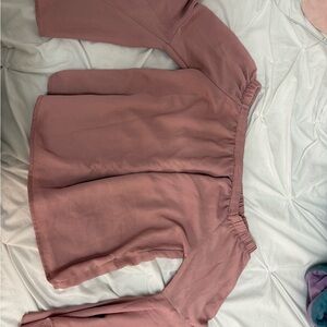 Dusty Pink Off-Shoulder Top